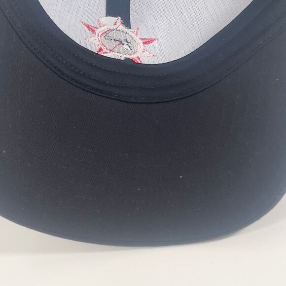 Ultra Club Classic Front Adj Black Red Star Gun Embroidered Cotton Cap Hat - Picture 9 of 11